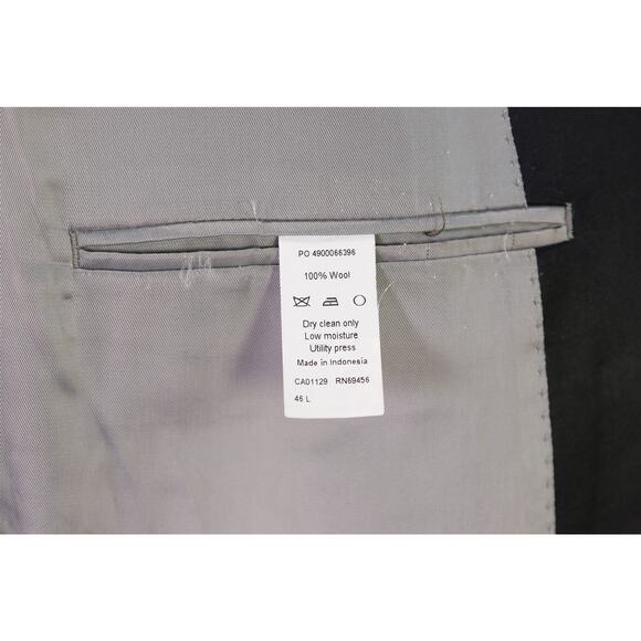 Calvin Klein Mens Extreme Slim Fit Black Tuxedo Formal Wedding Blazer Jacket 46L - Picture 9 of 9